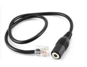 WELL Mairdi MRD-QD172 černá / Redukce / RJ9 na 3,5 mm jack / 0,8 m / pro telefony Yealink (10000218)