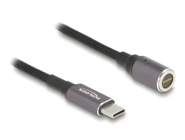 Delock Nabíjecí kabel USB-C – magnetický 8-Pin konektor / Napájecí kabel / 1,8 m (80780)