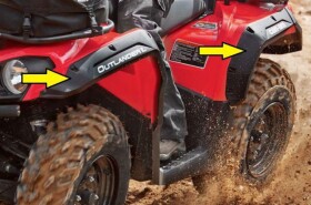 Rozšiřovací lemy na Can-Am Outlander/Outlander Max L 500/570
