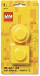 LEGO magnetky, set 2 ks - žlutá