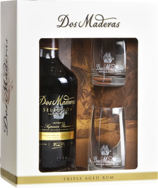 Dos Maderas Seleccion 42% 0,7 l (dárkové balení 2 sklenice)