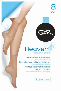 Dámské hladké ponožky HEAVEN 8DEN nero UNI