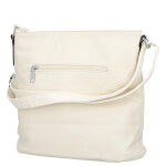 Trendy dámská koženková crossbody kabelka Truda, krémová