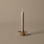 Ferm Living Kovový svícen Soothe Brass Finish Ø 8 cm, zlatá barva, kov
