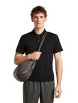 Pánské merino polo triko ICEBREAKER Mens 15.5 Merinofine SS Polo, Black velikost: L