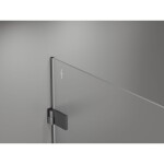 MEXEN/S - Lunar-B sprchové dveře křídlové levé 140, transparent, grafit kartáčovaná 832S-140-050-66-00-L