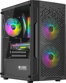 Logic Aramis ARGB černá / micro-ATX / mini-ITX / bez zdroje / 1 x USB 3.0 / 2 x USB 2.0 / průhledná bočnice (AM-ARAMIS-10-0000000-0002)