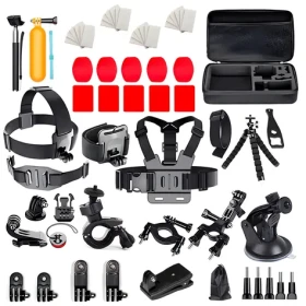 Hurtel Sada příslušenství 63v1 pro akční kamery / Sada příslušenství / GoPro / DJI / Insta360 / SJCam / Eken (9145576245958)