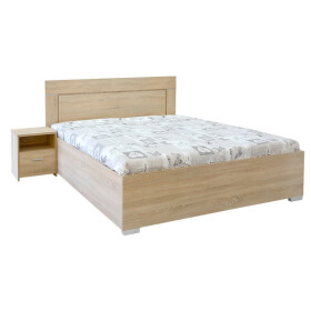 Dřevěná postel Isia, 180x200, dub