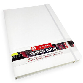 Talens Art Creation Sketch Book skicák bílá tvrdá vazba 21x30 cm 80