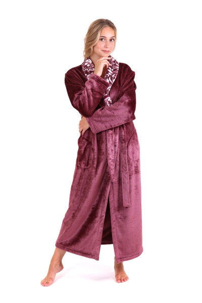 Flora S Mauve mist vzor M šálový límec flannel fleece 100% polyester zahřátí/hřejivé Mauve wine