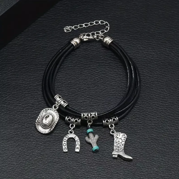 Ptakoviny.cz Náramek western černý