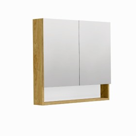 Zrcadlová skříňka SAT Cubeway 80x14x72 cm lamino dub hickory GALCU80DH GALCU80DH