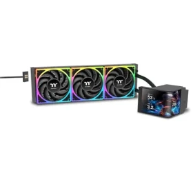 Thermaltake MAGCurve 360 Ultra ARGB černá / AIO vodní chladič CPU / 3x 120 mm / 2500 RPM / 27.2 dB / 63.25 CFM (CL-W453-PL12SW-A)