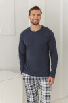 3664 Pánské dlouhé pyžamo DANTE M–2XL tmavě modrá XL