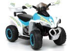 Mamido Dětská elektrická čtyřkolka Policie Race bílá