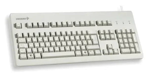 CHERRY G80-3000 MX Brown šedá / Kancelářská klávesnice / drátová / USB / US layout (G80-3000LXCEU-0)