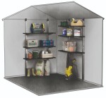 Regál pro zahradní domek KETER Shelving Kit 100