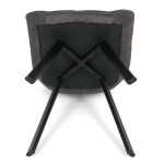Jídelní židle, šedá, látka, HC-V3068 GREY2