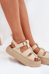 Dámské Sandály Na Platformě Béžové Nitavelia 39