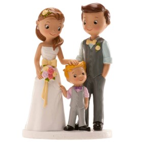 Dortisimo Dekora figurka Novomanželé se synem 16 cm