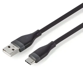 Nedis USB-A - USB-C černá / Datový kabel / USB 2.0 / 15 W / 480 Mbps / silikonový / 1,5 m (CCGB60800BK15)