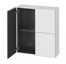 DURAVIT - L-Cube Skříňka 80x70x24 cm, 2 dvířka, bílá mat LC116701818