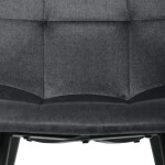 Jídelní židle, šedá, sametová látka, DCL-X7015 GREY2