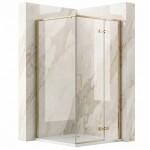 REA - Sprchový kout Bruno 90x90 Brush Gold REA-K3600