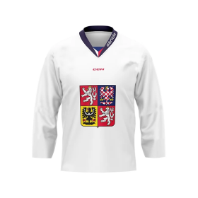 Dres české hokejové reprezentace David Pastrnak 2024/2025 CCM Fandres replica - bílý Velikost: dětský 100