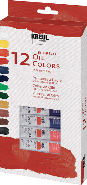 Olejové barvy Kreul EL Greco 12 x 12 ml