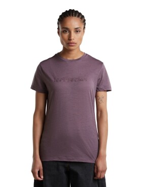 Dámské merino triko krátký rukáv ICEBREAKER Wmns Merino 150 Tech Lite SS Tee IBStitchlin, Grey Plum velikost: L