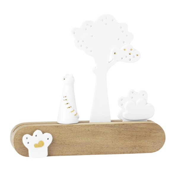 Räder Stojánek na šperky Jewellery Garden, bílá barva, dřevo, porcelán