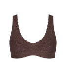 Dámská podprsenka Sloggi Zero Feel Lace 2.0 Bralette hnědá BROWN