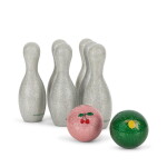 Konges Sløjd Bowling pro děti Glitter Multi, stříbrná barva, plast