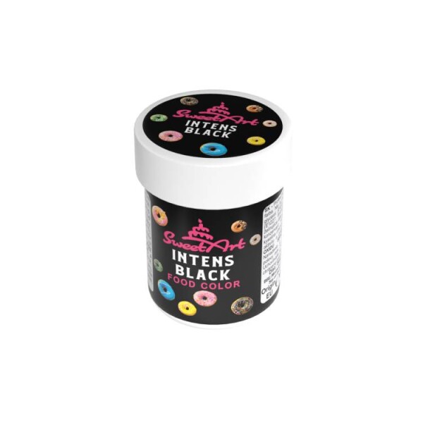 SweetArt gelová barva Intense Black (30 g)