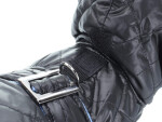 Coldy bunda pro psa s kapucí Barva: Černo-modrá, Délka zad (cm): 30, Obvod hrudníku: 26 - 40 cm