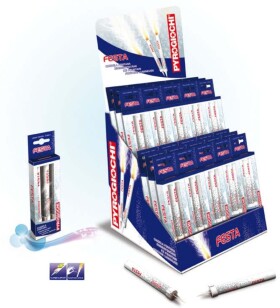 Fontána na dort stříbrná 3 ks Pyrogiochi Fontána na dort stříbrná 3 ks Pyrogiochi