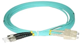 XtendLan FO patch ST-SC 5m / Optický patch kabel / Multimode 50/125 OM3 / Duplex / LS0H (FOP-STSC-D-5-50-OM3)
