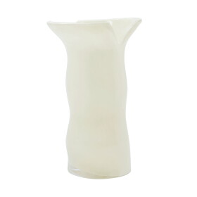 House Doctor Skleněná váza Cuff Off-white, bílá barva, sklo