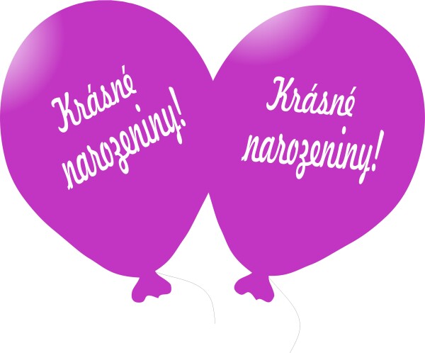 Balónek tmavá fuchsia Krásné narozeniny! balonky.cz Balónek tmavá fuchsia Krásné narozeniny! balonky.cz