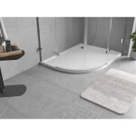 MEXEN - Flow Sprchová vanička čtvrtkruh asymetrická slim pravá 100 x 80, bílá lesk 46Q108010R