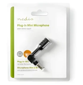 Nedis Mikrofon pro notebook / Mikrofon / Kabelový / 3,5 mm jack / Všesměrový (MICMJ100BK)