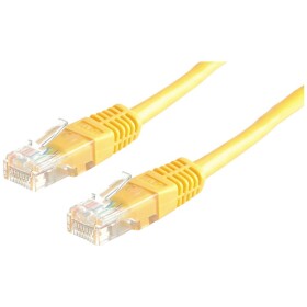 Roline 21.15.0542 RJ45 síťové kabely, propojovací kabely CAT 5e U/UTP 2.00 m žlutá 1 ks - Roline 21.15.0542 UTP patch, kat. 5e, 2m, žlutý