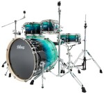 Polmuz Drums Birch Model 3 Blue to Black Fade Rock Set