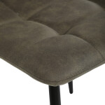 Židle jídelní, zelená látka cowboy, nohy černý kov