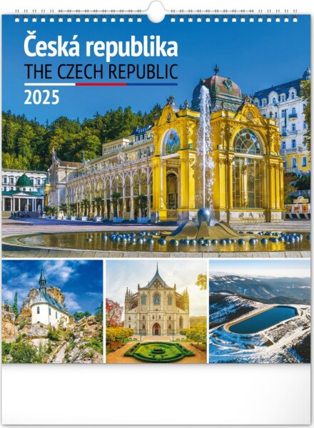 Kalendář 2025 nástěnný: Česká republika, 30 × 34 cm