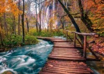 ENJOY Puzzle Lesní potok v Plitvicích, Chorvatsko