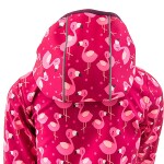 Dívčí softshellová bunda s potiskem a pevnou kapucí, PiDiLiDi, PD1072-01, holka - 80/86 | 12-18m