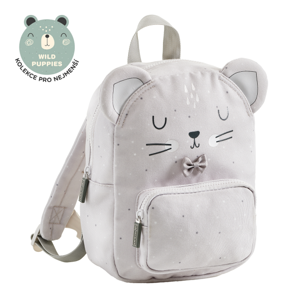 Miquelrius mini batoh Wild puppies, myška, 5 l, 2 kapsy, rPET, mix barev